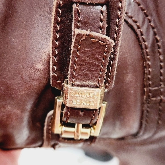 VINCE Camuto Pryna Embossed Brown High Boot Size 6M - Picture 4 of 14